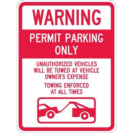 Permit Parking Sign, 24