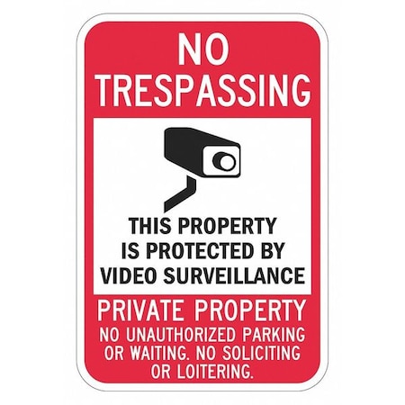 Warning Sign, 24 in H, 18 in W, Aluminum, Vertical Rectangle, English, T1-1084-EG_18x24 MPN:T1-1084-EG_18x24