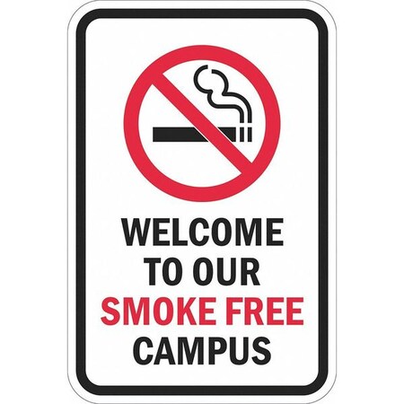 Facility Sign, 18 in H, 12 in W, Aluminum, Vertical Rectangle, English, T1-1094-DG_12x18 MPN:T1-1094-DG_12x18