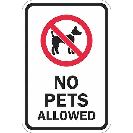 Facility Sign, 18 in H, 12 in W, Aluminum, Vertical Rectangle, English, T1-1102-EG_12x18 MPN:T1-1102-EG_12x18