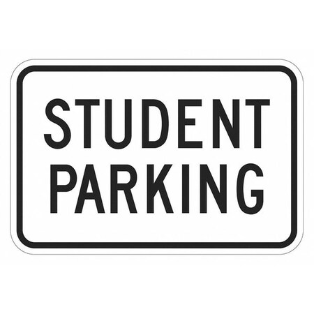 Student Parking Sign, 12
