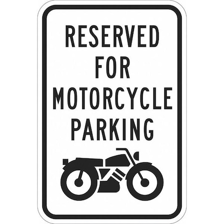 Motorcycle Parking Sign, 18
