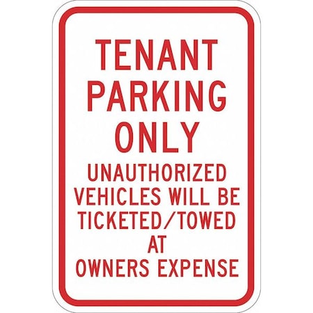 Tennant Parking Sign, 18