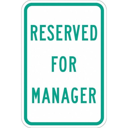 Employee Parking Sign, 18