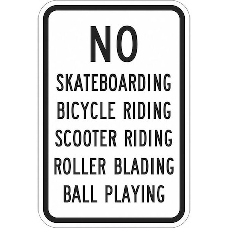 Facility Sign, 18 in H, 12 in W, Aluminum, Vertical Rectangle, English, T1-1221-DG_12x18 MPN:T1-1221-DG_12x18