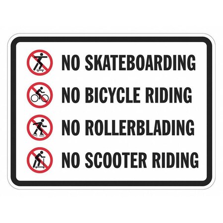 Warning Sign, 18 in H, 24 in W, Aluminum, Horizontal Rectangle, English, T1-1228-HI_24x18 MPN:T1-1228-HI_24x18