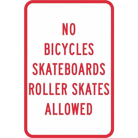 Facility Sign, 18 in H, 12 in W, Aluminum, Vertical Rectangle, English, T1-1238-DG_12x18 MPN:T1-1238-DG_12x18