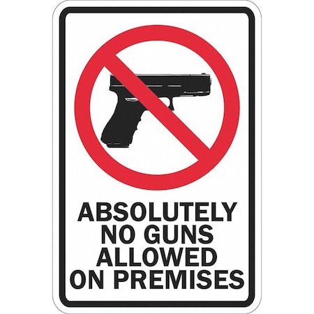 Facility Sign, 18 in H, 12 in W, Aluminum, Vertical Rectangle, English, T1-1240-DG_12x18 MPN:T1-1240-DG_12x18