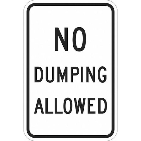 Facility Sign, 18 in H, 12 in W, Aluminum, Vertical Rectangle, English, T1-1242-HI_12x18 MPN:T1-1242-HI_12x18