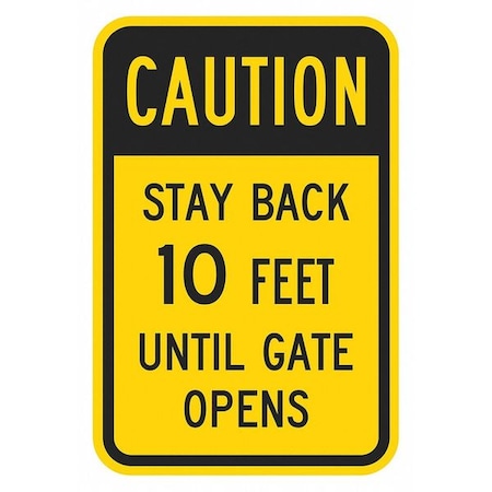 Facility Sign, 18 in H, 12 in W, Aluminum, Vertical Rectangle, English, T1-1369-DG_12x18 MPN:T1-1369-DG_12x18