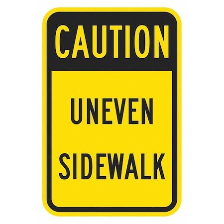 Facility Sign, 18 in H, 12 in W, Aluminum, Vertical Rectangle, English, T1-1373-EG_12x18 MPN:T1-1373-EG_12x18