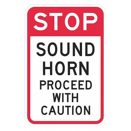 Stop Sound Horn Sign, 18