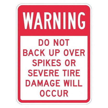 Rflctv Accdnt Prevent Warn Sign, 18x12in, T1-1407-DG_12x18 MPN:T1-1407-DG_12x18
