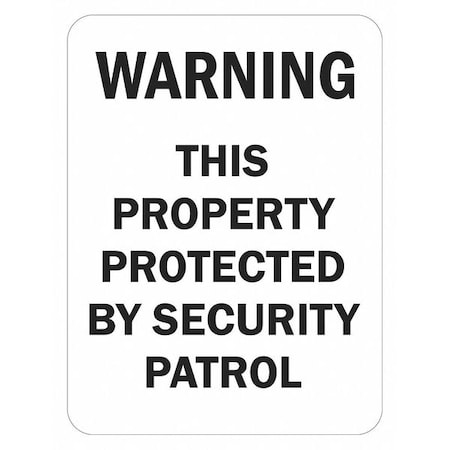Facility Sign, 18 in H, 12 in W, Aluminum, Vertical Rectangle, English, T1-1445-EG_12x18 MPN:T1-1445-EG_12x18