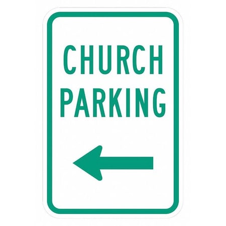 Church Parking Sign, 18