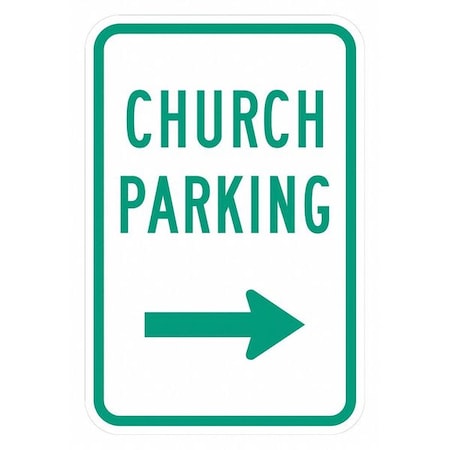Church Parking Sign, 18