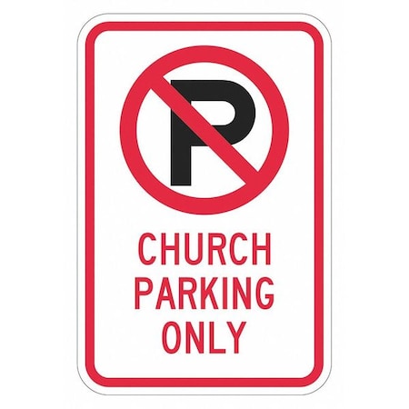 Church Parking Sign, 18