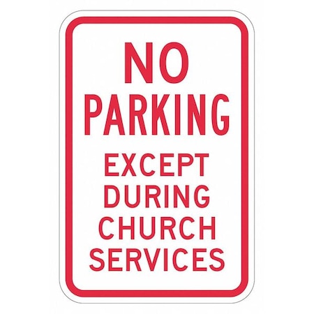 Church Parking Sign, 18