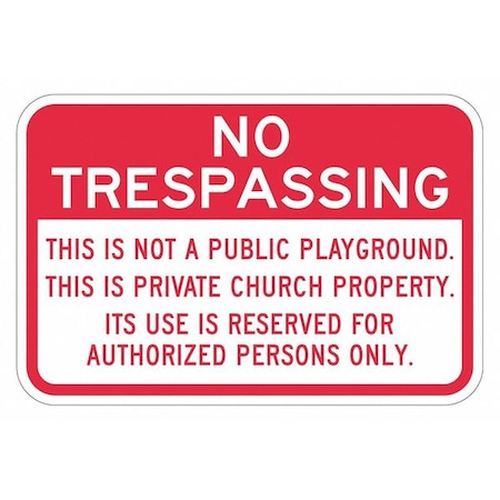 Warning Sign, 12 in H, 18 in W, Aluminum, Horizontal Rectangle, English, T1-1506-EG_18x12 MPN:T1-1506-EG_18x12