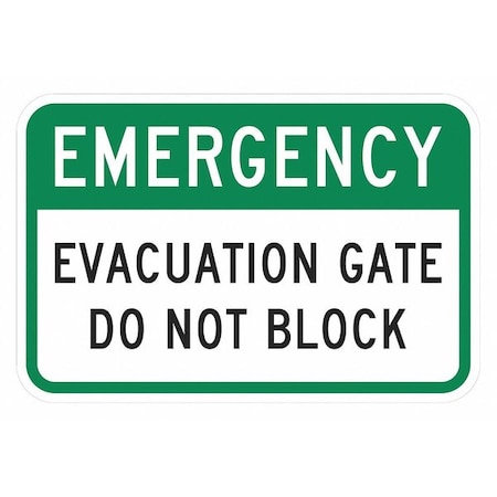 Entrance Sign, 12 in H, 18 in W, Aluminum, Horizontal Rectangle, English, T1-1664-EG_18x12 MPN:T1-1664-EG_18x12