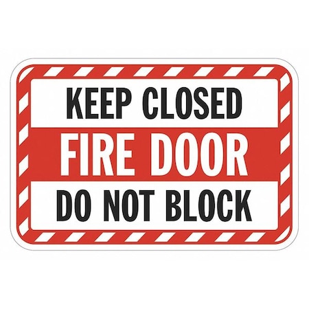 Warning Sign, 12 in H, 18 in W, Aluminum, Horizontal Rectangle, English, T1-1665-EG_18x12 MPN:T1-1665-EG_18x12