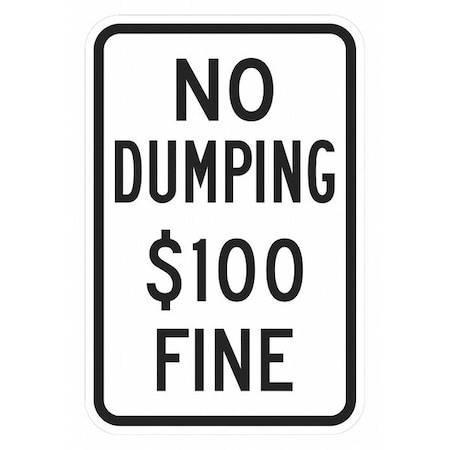 Facility Sign, 18 in H, 12 in W, Aluminum, Vertical Rectangle, English, T1-1700-EG_12x18 MPN:T1-1700-EG_12x18