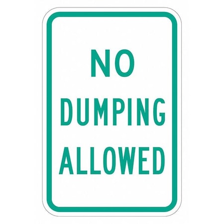 Facility Sign, 18 in H, 12 in W, Aluminum, Vertical Rectangle, English, T1-1708-EG_12x18 MPN:T1-1708-EG_12x18