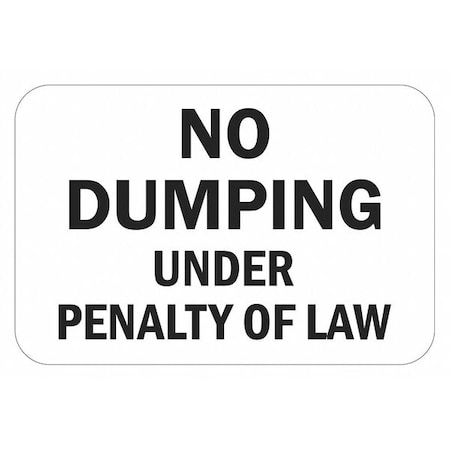 Facility Sign, 12 in H, 18 in W, Aluminum, Horizontal Rectangle, English, T1-1722-EG_18x12 MPN:T1-1722-EG_18x12