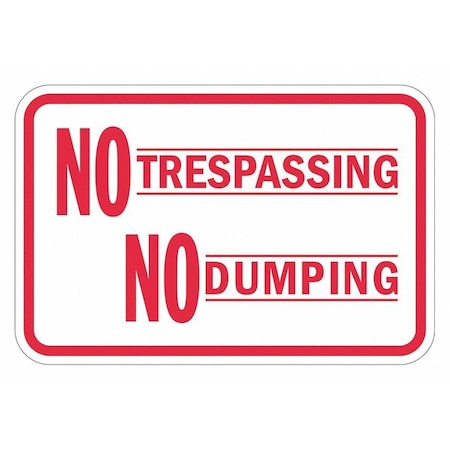 Warning Sign, 12 in H, 18 in W, Aluminum, Horizontal Rectangle, English, T1-1736-DG_18x12 MPN:T1-1736-DG_18x12