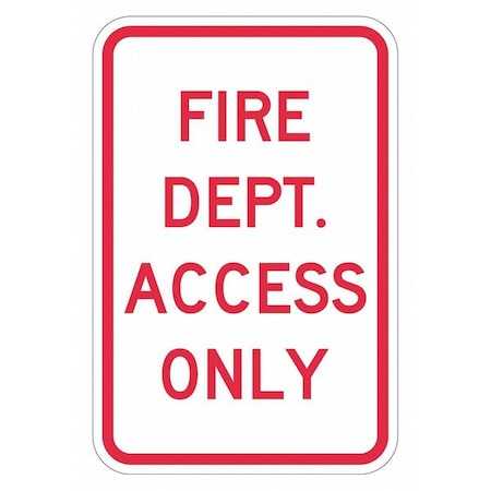 Facility Sign, 18 in H, 12 in W, Aluminum, Vertical Rectangle, English, T1-1822-EG_12x18 MPN:T1-1822-EG_12x18