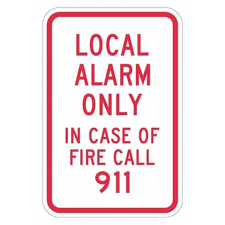 Facility Sign, 18 in H, 12 in W, Aluminum, Vertical Rectangle, English, T1-1839-EG_12x18 MPN:T1-1839-EG_12x18
