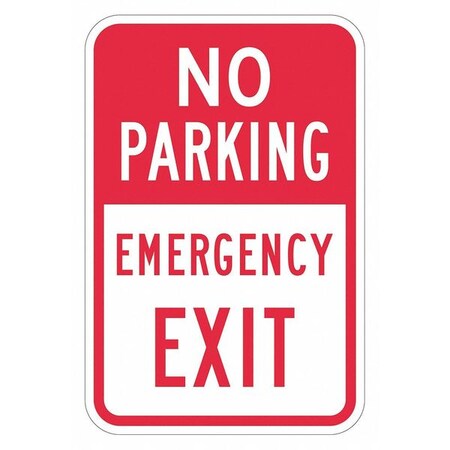 No Parking Exit Sign, 18