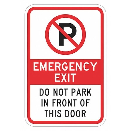 Informational Sign, 18 in H, 12 in W, Aluminum, Vertical Rectangle, English, T1-1882-HI_12x18 MPN:T1-1882-HI_12x18