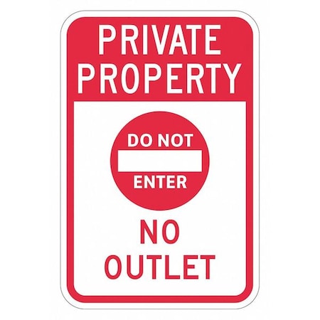 Do Not Enter & Wrong Way Traffic Sign, 18 in H, 12 in W, Aluminum, Vertical, T1-1928-HI_12x18 MPN:T1-1928-HI_12x18