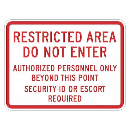 Warning Sign, 12 in H, 18 in W, Aluminum, Horizontal Rectangle, English, T1-1930-HI_18x12 MPN:T1-1930-HI_18x12