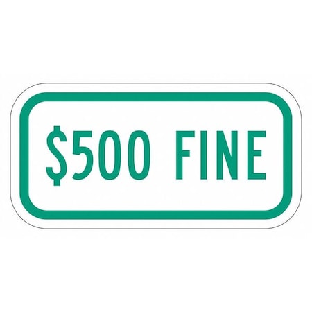 Fine Supplemental Parking Sign, 6