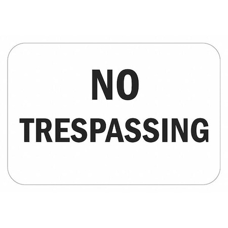Warning Sign, 12 in H, 18 in W, Aluminum, Horizontal Rectangle, English, T1-3094-EG_18x12 MPN:T1-3094-EG_18x12