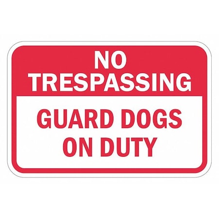 Warning Sign, 12 in H, 18 in W, Aluminum, Horizontal Rectangle, English, T1-3106-EG_18x12 MPN:T1-3106-EG_18x12