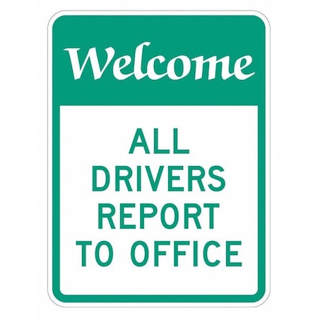 Admittance Sign, 18 in Height, 12 in Width, Aluminum, Vertical Rectangle, English MPN:T1-6153-HI_12x18