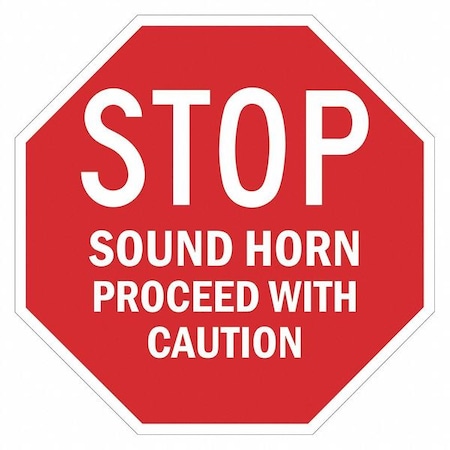 Stop Sound Horn Sign, 24