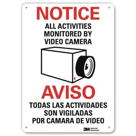 Notice Sign, 10 in H, 7 in W, Plastic, Horizontal Rectangle, English, Spanish, U1-1003-NP_7X10 MPN:U1-1003-NP_7X10