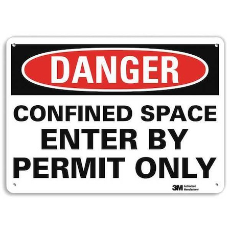 Danger Sign, 10x7 In., English, U1-1004-RA_10X7 MPN:U1-1004-RA_10X7