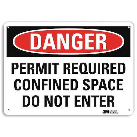 Plastic Danger Sign, 4 Holes, 14