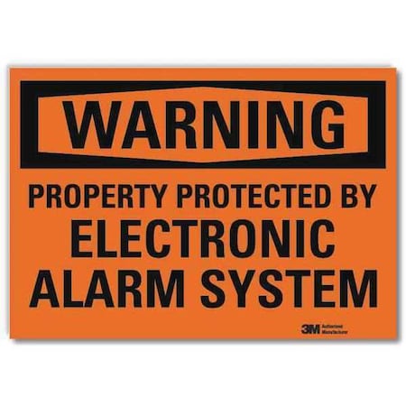 Warning Sign, 10x7 In., English, U1-1011-RD_10X7 MPN:U1-1011-RD_10X7