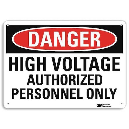 Plastic Danger Sign, 4 Holes, 14