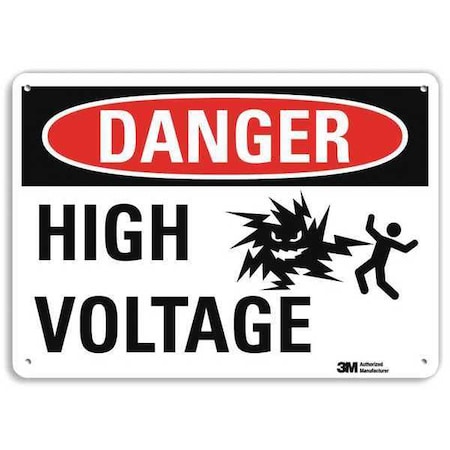 Plastic Danger Sign, 4 Holes, 14
