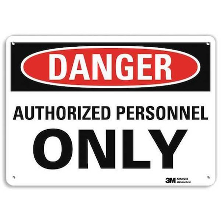 Danger Sign, 7in H x 10in W, English MPN:U1-1042-RA_10X7