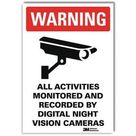 Warning Sign, 14 in Height, 10 in Width, Reflective Sheeting, Vertical Rectangle, English MPN:U1-1055-RD_10X14
