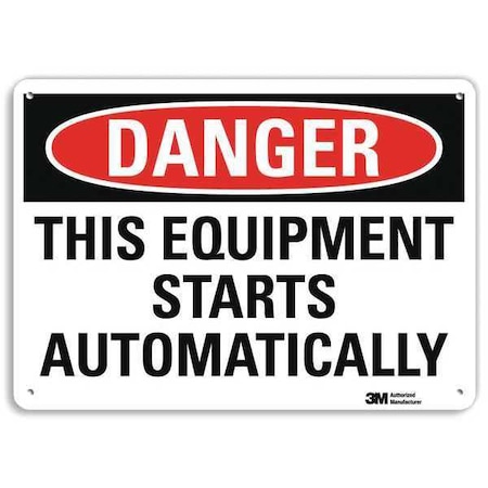 Danger Sign, 7 in Height, 10 in Width, Plastic, Vertical Rectangle, English MPN:U1-1063-NP_10X7