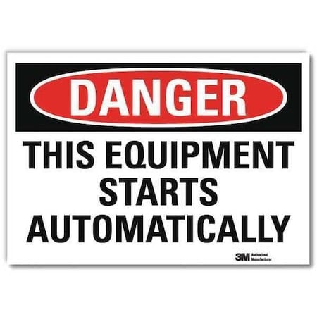 Danger Sign, 10 in Height, 14 in Width, Reflective Sheeting, Horizontal Rectangle, English MPN:U1-1063-RD_14X10